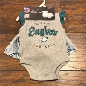 NFL Philadelphia Eagles Gray and Teal 3pc Matching Set NWT